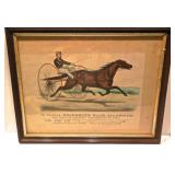 Original Currier & Ives Prints 19th Century Trotters All In Original Frames