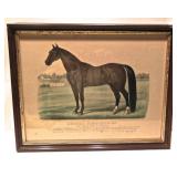Original Currier & Ives Prints 19th Century Trotters All In Original Frames