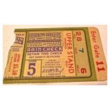 1941 World Series Ticket Stub
