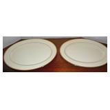 Lennox Gold Band China Service For 12 With Serving Pieces