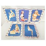 PEPSI COLLECTOR TRAYS W/ PINUP GIRLS 