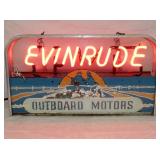 12X22 RARE EVINRUDE NEON DEALER SIGN 