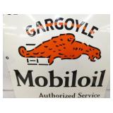 VIEW 2 CLOSEUP MOBILOIL PORC. SIGN 