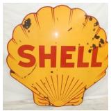 48IN PORC. CLAM SHELL SIGN 