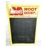 19X27 1968 MASONS ROOT BEER MENU 