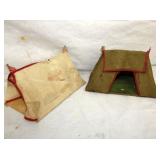 WWI TOY TENTS W/ FLAGS 