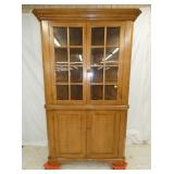 HANDMADE MODERN NC 16 PANE CORNER CUPBOARD 