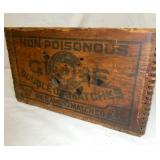 GLOBE DIAMOND MATCH WOODEN BOX 
