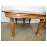 VIEW 2 OAK TABLE W/ TURNED LEGS 