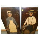 VIEW 2 CLOSEUP HANDPAINTED ON BOARD 