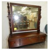 MAH. SHAVING STAND W/ MIRROR 