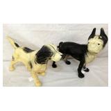 EARLY CAST IRON DOG DOO STOPS 