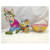 9IN OHIO ART BUNNY, J CHIEN BASKET 
