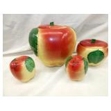 APPLE 4PC. CANISTER SET 