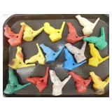 COLLECTION CELLULOID BIRD WHISLES 