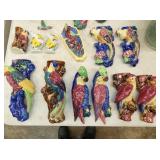 COLLECTION PARROT WALL POCKETS 