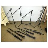 VARIOUS MICROPHONE STANDS 