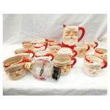 SANTA CLAUS MUGS, CANDY CONTAINERS 