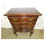 VIEW 2 CLOSEUP MAH. FLATWARE CHEST 