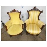 VICTORIAN ARM CHAIRS 