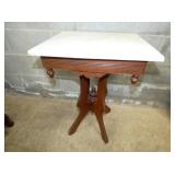 MARBLE TOP EASTLAKE TABLE 