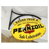 31X22 1965 PENNZOIL LUBRICATOIN SIGN 
