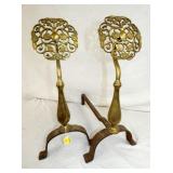 21 1/2IN BRASS AND IRONS 