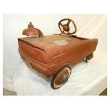 VIEW 4 FRONT AMF FIRE CHIEF PEDAL CAR 