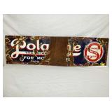 50X14 PORC. POLARINE STANDARD OIL SIGN 