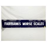 50X9 PORC. FAIRBANKS MORSE SCALES SIGN 