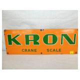 25X9 PORC. KRON CRANE SCALE SIGN 
