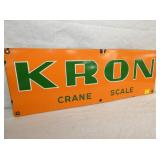 VIEW 2 PORC. CLOSEUP KRON SCALES SIGN 