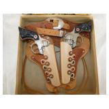 VIEW 2 HOLSTERS/PISTOLS ORIG. BOX 