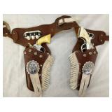PINTO CAP PISTOLS W/ HOLSTER 