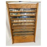 OAK SPOOL CABINET 