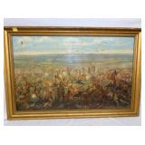 39X26 SIGNED BERKER OIL ON CANVAS 