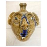 10IN CHARLES LISK FACE JUG VALE NC 