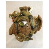 VIEW 2 SIDE VIEW FACE W/ SNAKE 