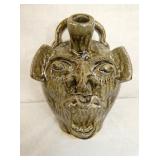 10 1/2 STEVE ABEE FACE JUG 