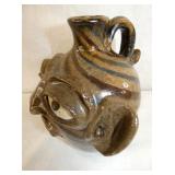 VIEW 2 SIDE SWIRL FACE JUG 