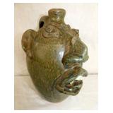 9IN BROWNS POTTERY FACE JUG 