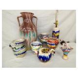GROUP PICTURE MULTI COLOR POTTERY 