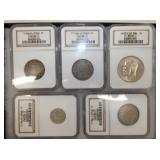 GRADED SPAINISH COINS 