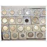 BELGIUM COPPER, SILVER COINS 