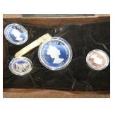 SET 1993 $5 AND $10 SILVER COINS 