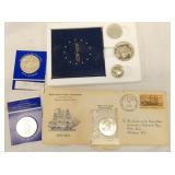 1776-1976 SET 1ST DAY SILVER MEDAL/ETC. 