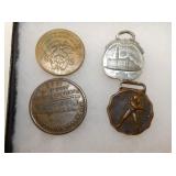 VARIOUS EARLY TOKENS,WATCH FOBS 