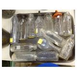 VARIOUS EARLY EMB. BOTTLES 