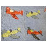 VIEW 2 CLOSEUP QUILTED AIRPLANES 