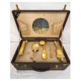 LADIES VICTORIAN BAKOLITE TRAVEL SET 